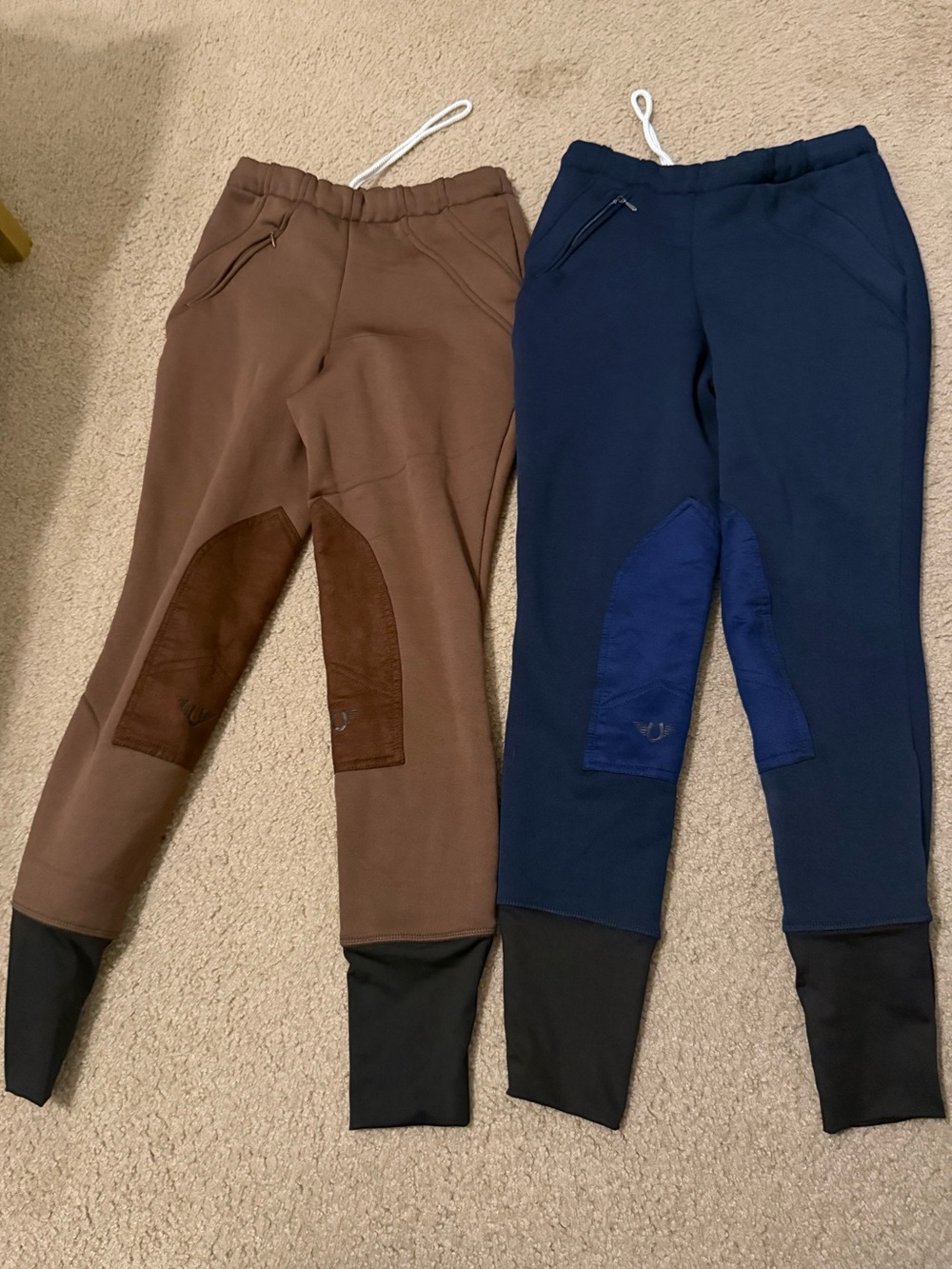 Bundle of 2 Tuff Rider Fleece Breeches